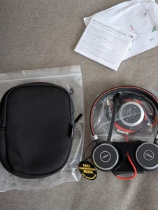 Jabra HSC017 Evolve 40 Stereo Headset with ENC010-6399-823-109 - NEW With Case - Afbeelding 1 van 2
