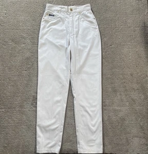 Pantalones deportivos vintage Escada para mujer blancos talla US 6 EU 36 cintura alta nuevos con etiquetas - Imagen 1 de 10