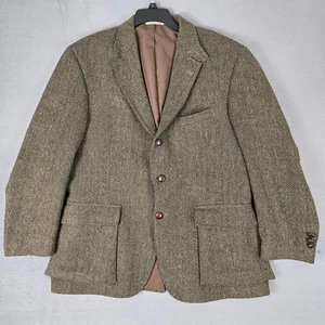 Blazer ORVIS Highland Colección Tweeds Para Hombres 46R Lana Tweed 3 Botones Hecho en EE. UU. - Imagen 1 de 13