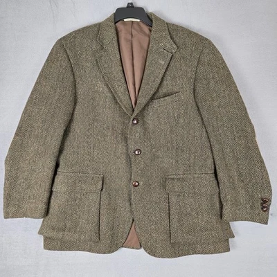 Blazer ORVIS Highland Colección Tweeds Para Hombres 46R Lana Tweed 3 Botones Hecho en EE. UU. Foto 1 de 4