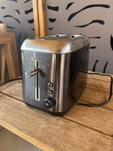 Used Black and Decker 2-Slot Toaster Black And Silver Color - Picture 1 of 3