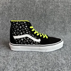 Vans Sk8-Hi Neon Star Black Suede Women’s Size 8 High Top Skate Shoes NEW - Picture 1 of 11
