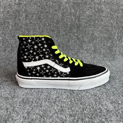 Zapatos de skate Vans Sk8-Hi Neon Star negros de gamuza para mujer talla 8 de caña alta NUEVO Foto 1 de 4