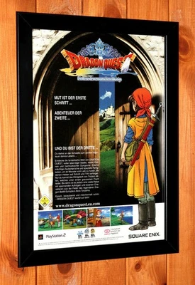 2006 Dragon Quest VIII 8 Square Enix PS2 Promo Werbeblatt Poster Ad Page Framed - Bild 1 von 4