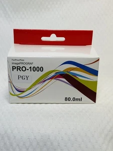 PFI-1000 kompatible Tintenpatrone für Canon ImagePROGRAF Pro-1000 80ml PGY - Bild 1 von 2
