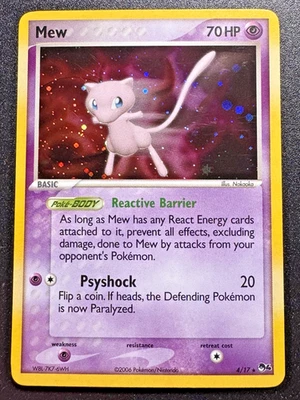 Mew 4/17 POP Series 4 Promo Pokemon Card Holo Foil Rare Near Mint - Image 1 of 4