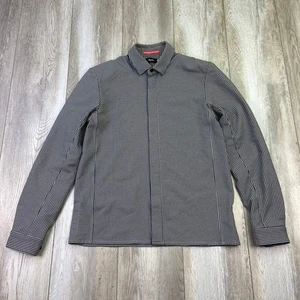 Rapha Shirt Mens Medium Black White Gingham Check Button Up Long Sleeve Men - Picture 1 of 13