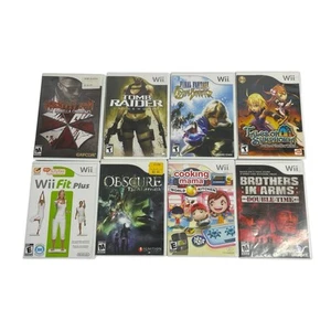 Wii Game Lot 8 Tomb Raider, Final Fantasy, Cooking Mama, Obscure, Resident Evil - Picture 1 of 7