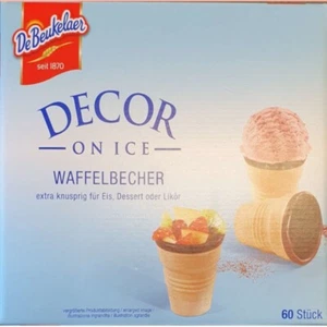 DeBeukelaer Decor Waffelbecher mit kakaohaltiger Fettglasur 60 Stück ( 230 g) - Bild 1 von 2