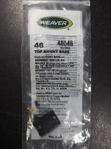 Weaver 46 Top Mount Base Scope 48046 - Picture 1 of 3