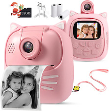 OFIKAL 50MP Kids Instant Camera with 3 Rolls Print Paper for Boys and Girls, ...