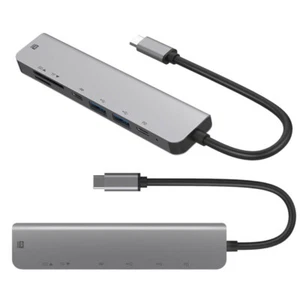 Splitter Adapter Multi-function Docking station SD/TF card reader usb hub 4K - Picture 1 of 6