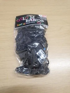 600 bandas de telar - un color negro - 1 gancho de anudar y 24 clips S SOLO £3.15 - Imagen 1 de 12