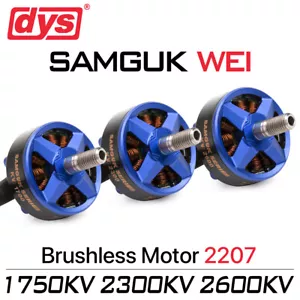DYS Wei 2207 RC motore brushless 1750KV 2300KV 2600KV 3-6S per drone da corsa FPV - Foto 1 di 15