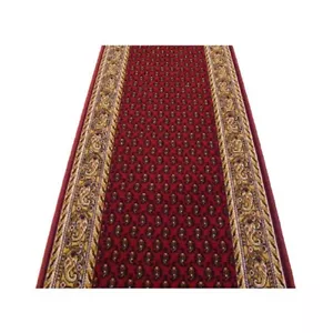 Hallway Runner Carpet Rug Red 67cm Wide Rubber Backed Inca Per Metre Hall Runner - Picture 1 of 4
