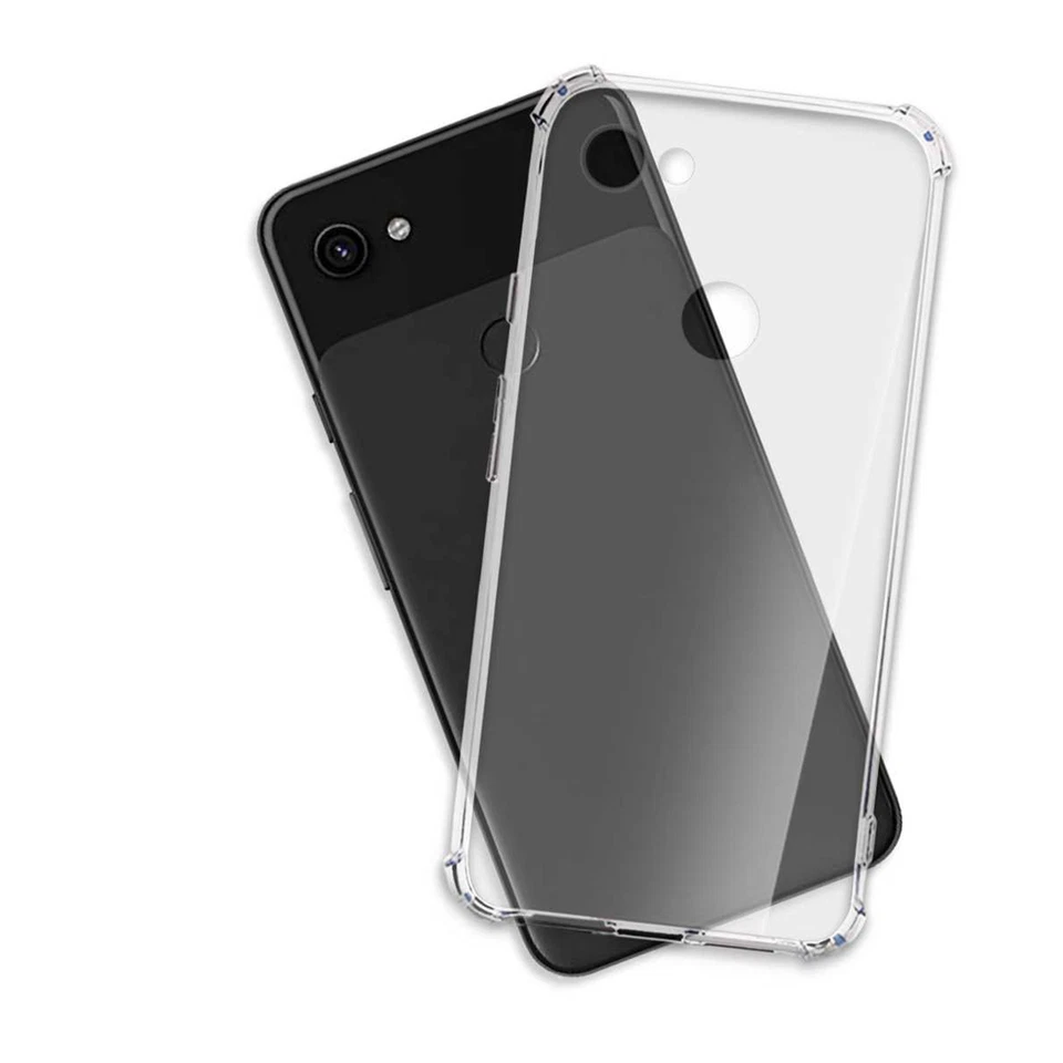 MTB MORE ENERGY Anti-Shock Schutzhülle für Google Pixel 3a Cover Backcover Case Tasche Bumper
