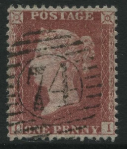 1856 1d Star CI Plate 59 SG40, showing the Major Re-Entry used  (39) - Picture 1 of 1