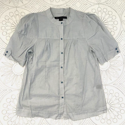 Blusa MARC JACOBS Azul/Blanco Tictac 8 Manga Abullonada Micro Rayas 'Ojos Azules' Foto 1 de 4