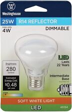Westinghouse 25W R14 Reflector Dimmable LED Light Bulbs Soft White Uses 4W NEW