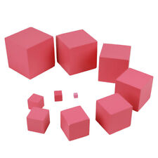 Montessori Materials Pink Tower Early Childhood Education Preschool Kids Toys DL