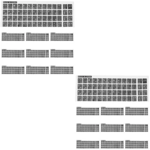 20 Blatt Computer-Tastatur-Aufkleber, universeller Ersatz für arabische - Bild 1 von 12