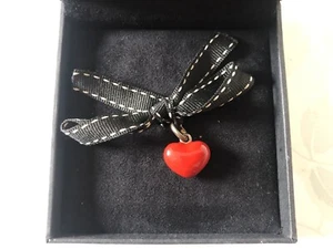 ❤️Links of London Red Heart Charm Pendant. Sterling Silver. Box.New. Valentine - Picture 1 of 7