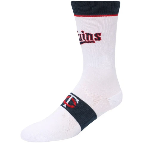 Minnesota Twins Uniform Gift Socks Large Men White Jersey Crew Navy Red MLB Cover