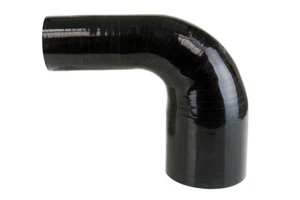 Manguera reductora de codo de silicona de 90 grados HPS 1" > 1,5"" ID negra 25 mm > 38 mm - Imagen 1 de 3