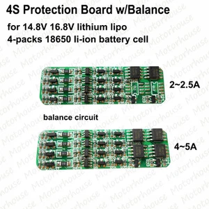 4S 2A~5A Protection PCB Board For 18650 Li-ion Lithium Battery BMS Cell Balance - Picture 1 of 5