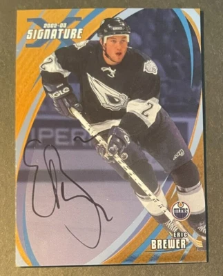 Eric BREWER 2002-03 ITG Be A Player Signature Series Autograph Gold #44 Edmonton - Image 1 of 2