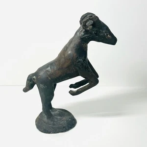 Antique Bronze Stag/Sheep/Ram/Goat Statue Figure amazing piece - Picture 1 of 8