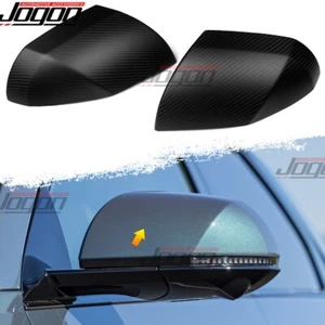Pair Dry Carbon Fiber Rearview Mirror Cover Shell For Hyundai Ioniq 5 N 5N 2023+ - Picture 1 of 14