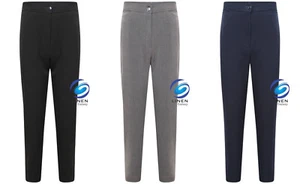Girls School Uniform Smart Fit Comfortable Trousers Pants Grey Black Navy - Picture 1 of 1