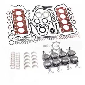 STD Rebuild Overhaul Pistons Kit For Porsche Cayenne Panamera Turbo 4.8L V8 - Picture 1 of 7