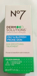 No7 Derm Solutions trattamento levigante AHA pelle grassa e soggetta a imperfezioni 30 ml/1 fl. oz - Foto 1 di 1