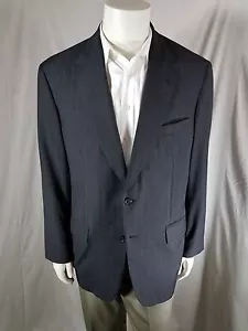 Samuelsohn 42R 100% Wolle anthrazit Nadelstreifen Sport Mantel Jacke Blazer - Bild 1 von 11