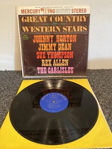 33 Rpm Vinyl Record Great Country Western Stars Johnny Horton - Picture 1 of 7