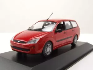 Ford Focus Familiare 1998 Rosso Modellino Auto 1:43 Maxichamps - Foto 1 di 9