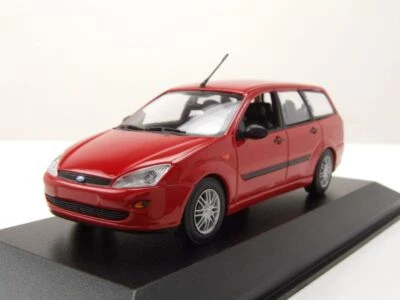 Ford Focus Familiare 1998 Rosso Modellino Auto 1:43 Maxichamps - Immagine 1 di 4