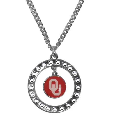 Officially Licensed NCAA Team Rhinestone Necklace Oklahoma Sooners Cover