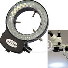 Adjustable 56 LED Bulbs Stereo Microscope Lamp Ring Light Illuminator 6500K 60mm