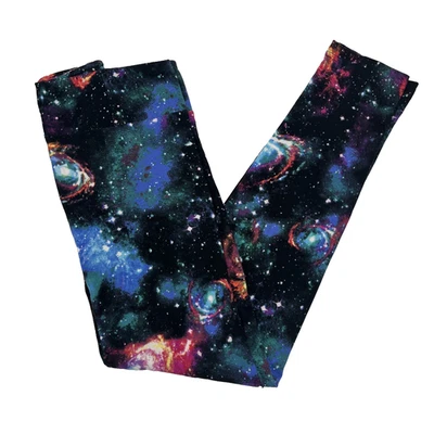 No Boundaries Juniors' Sueded Leggings Black Galaxy L (11-13)  NWT - Image 1 of 3
