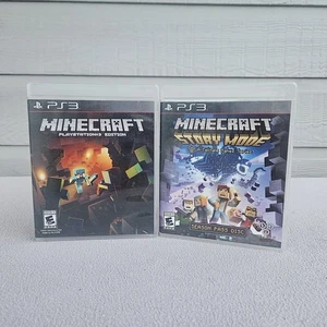 PS3 Minecraft Playstation 3 Edition Story Mode Season Pass Bundle Lot of 2 - Picture 1 of 7