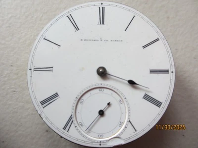 MOVIMIENTO RELOJ BOLSILLO 1865 E HOWARD & CO MODELO SERIE III TALLA N 15J Foto 1 de 2