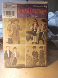 Simplicity 3997 Costumes For Kids Uncut Sewing Pattern Sizes 3-8 Uncut - Picture 1 of 2