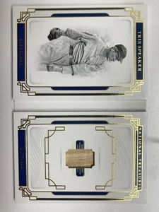 💎2019 Panini National Treasures Legends Materials Folletos/49 Tris Speaker Salón de la fama - Imagen 1 de 24
