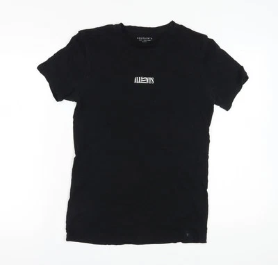 AllSaints Men's Black Slim Fit T-Shirt S - Image 1 of 4