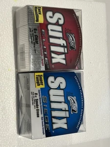 Suffix Siege Smoke Green 8 lb. test + Suffix Elite Clear 6 lb. test/ 330yds. ea. - Picture 1 of 6