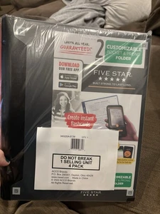 Mead Five Star 2 Pocket 3 Prong Plastic Folder QTY 4 Colorful Portfolio - Picture 1 of 3