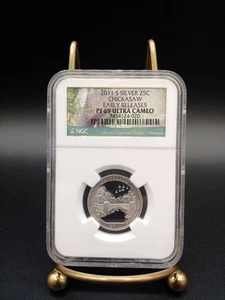2011-S Silver 25C Chickasaw NGC PF-69 Ultra Cameo Quarter - FREE Shipping! - Picture 1 of 5